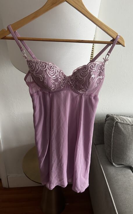delicates Other - Y2K Delicates Nightgown Pink Lace Lingerie Slip Dress M Femenine Fairy